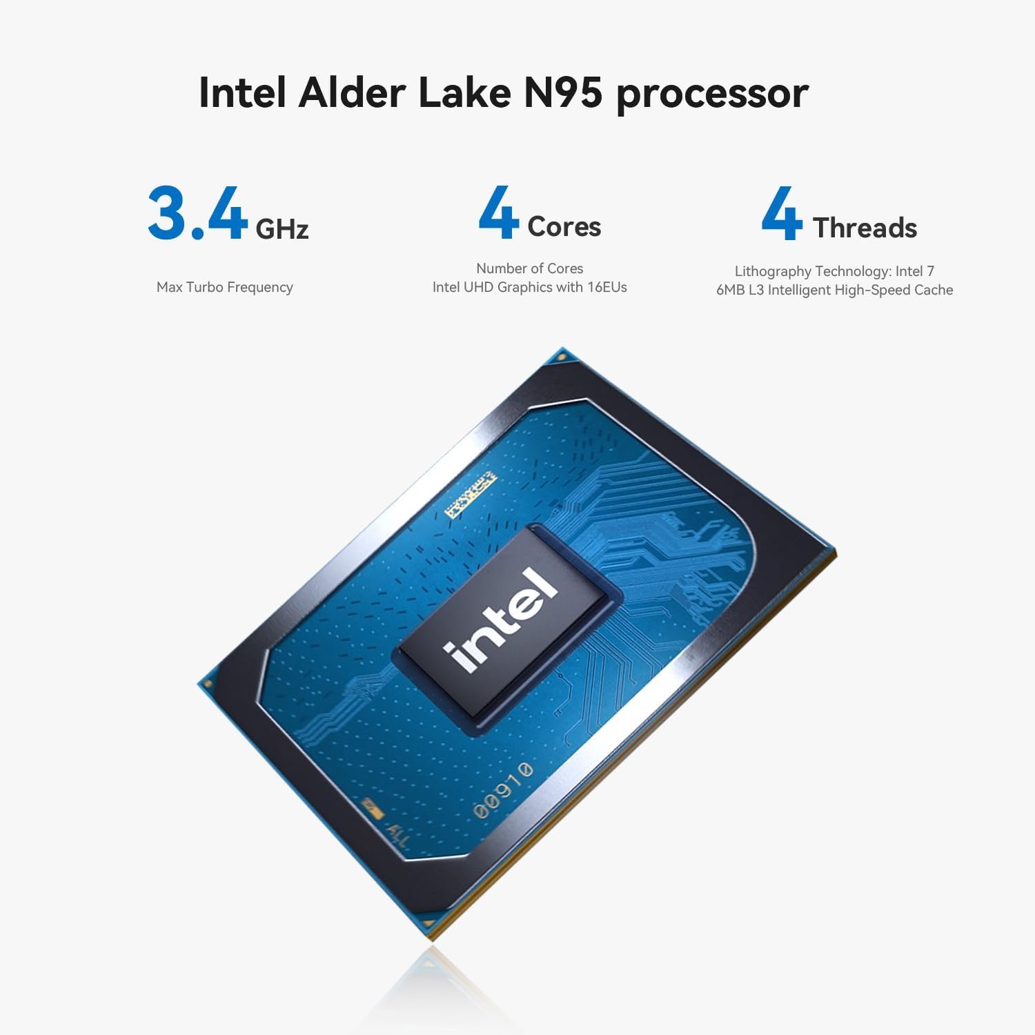 Mini PC 16Go 500Go Intel Alder Lake N95 Mini PC
