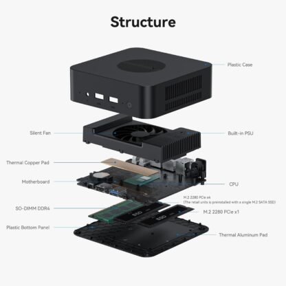 Mini PC 16Go 500Go Intel Alder Lake N95 Mini PC
